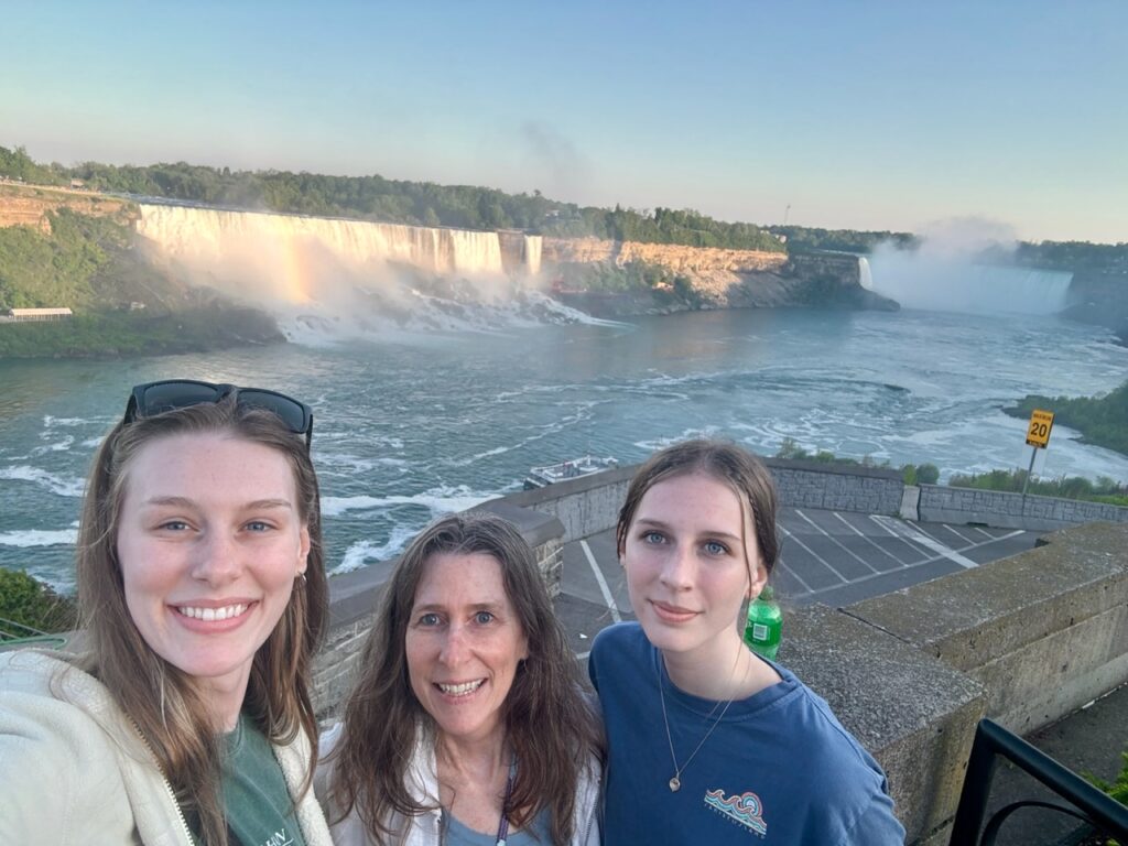 Our first view of Niagara Falls in Canada.