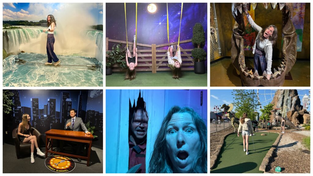 Selfie Studio, Ripley’s Believe it or Not, Wax museums and Dinosaur Mini Golf