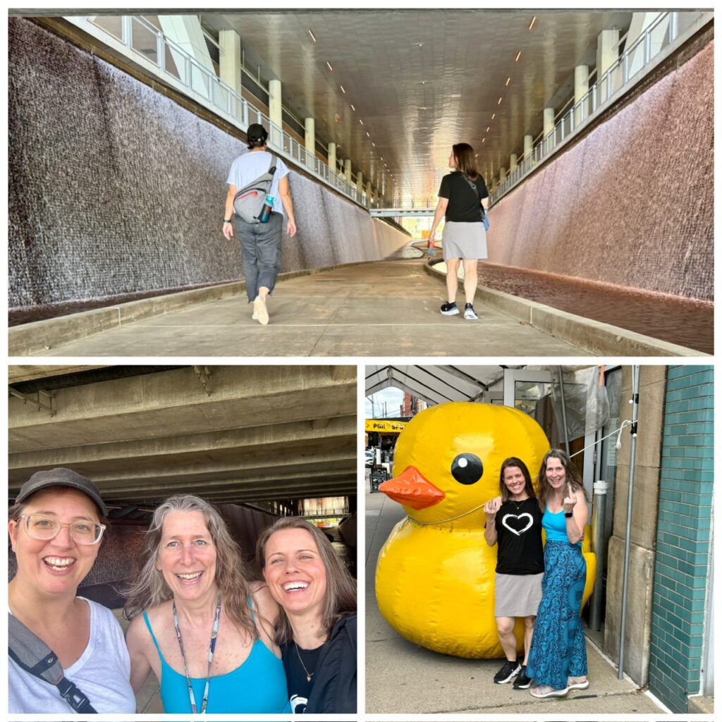 Exploring the Pittsburgh Strip with Friends
