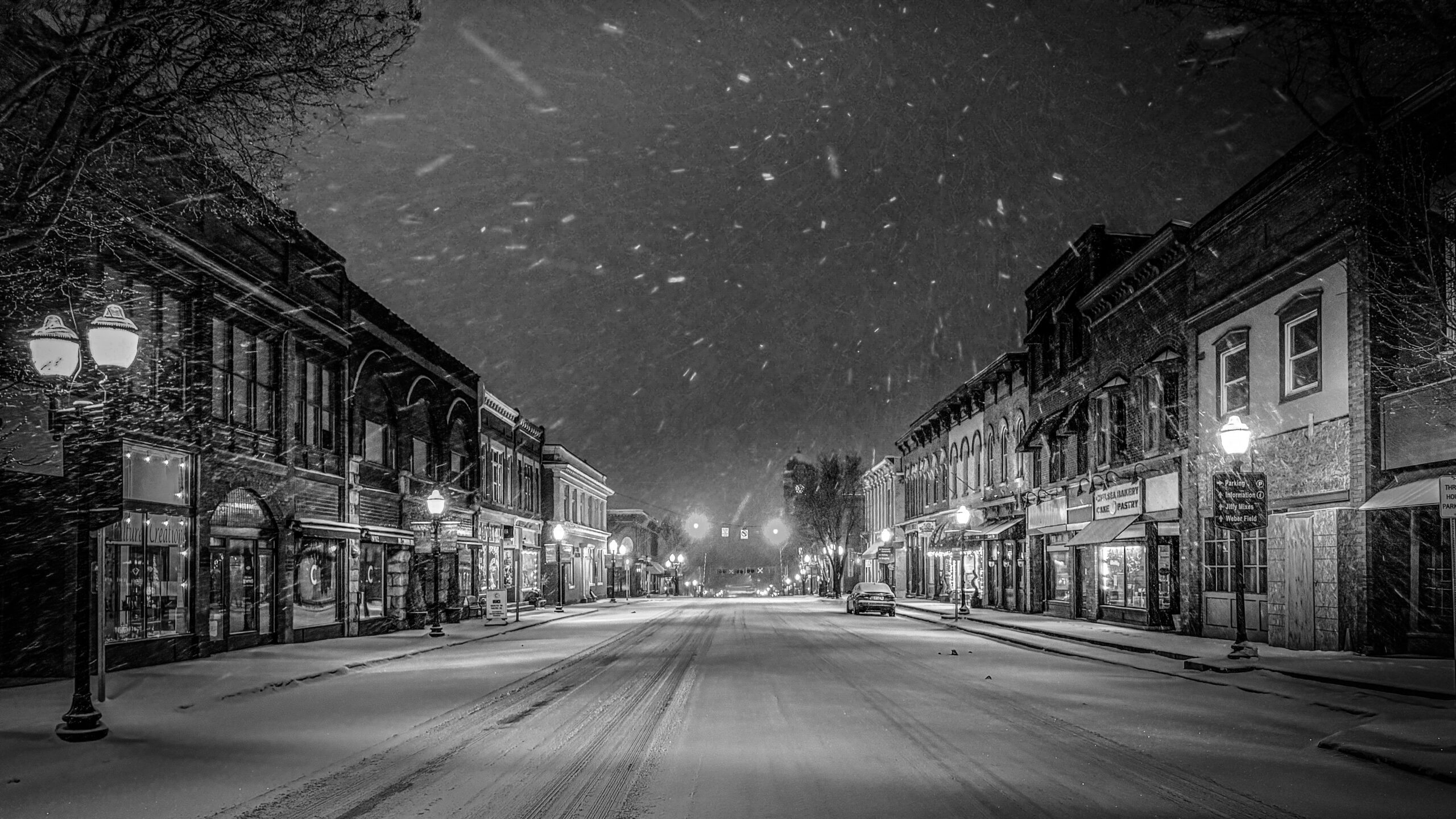 Chelsea, MI in the dark using IPhone Night mode